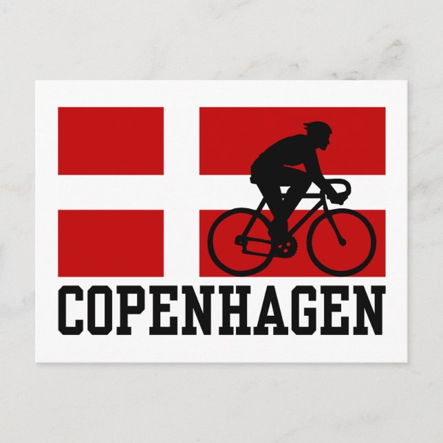 Postal Ciclismo de Copenhague (macho) (Anverso)
