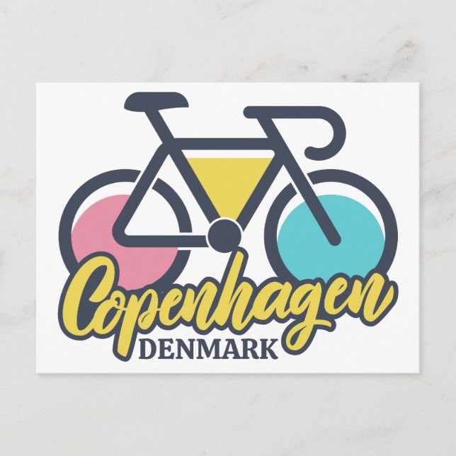 Postal Ciclismo en Copenhague Dinamarca (Anverso)