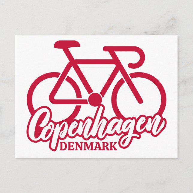 Postal Ciclismo en Copenhague Dinamarca (Anverso)