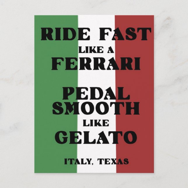 Postal Ciclismo en Italia (Texas) (Anverso)