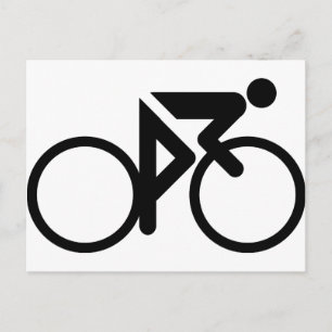 Postal ciclismo negro