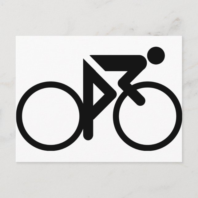 Postal ciclismo negro (Anverso)