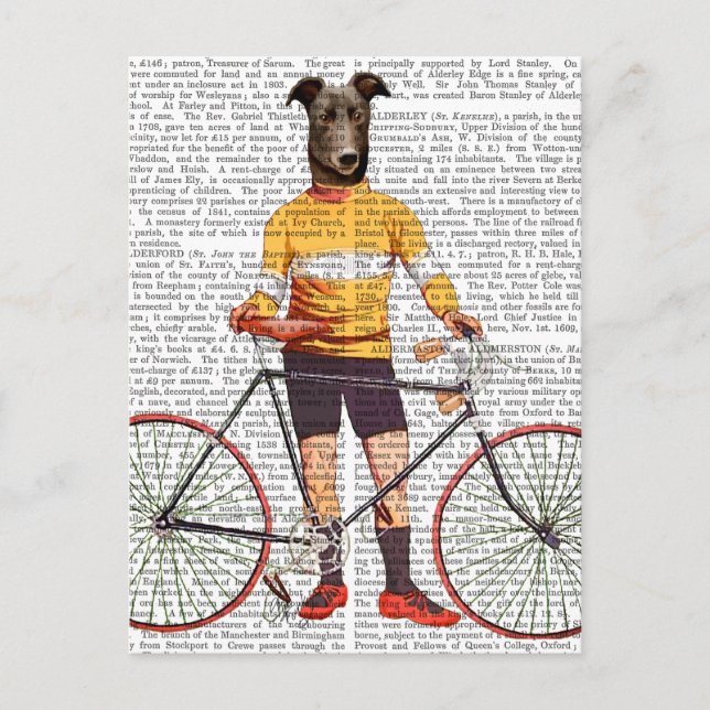 Postal Ciclista de Greyhound (Anverso)
