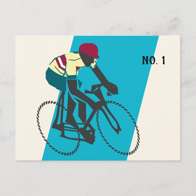 Postal Ciclista número 1 (Anverso)