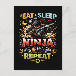 Postal Ciclo de vida de ninja