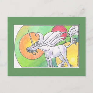 Postal Ciclo unicornio - Primavera ©1999