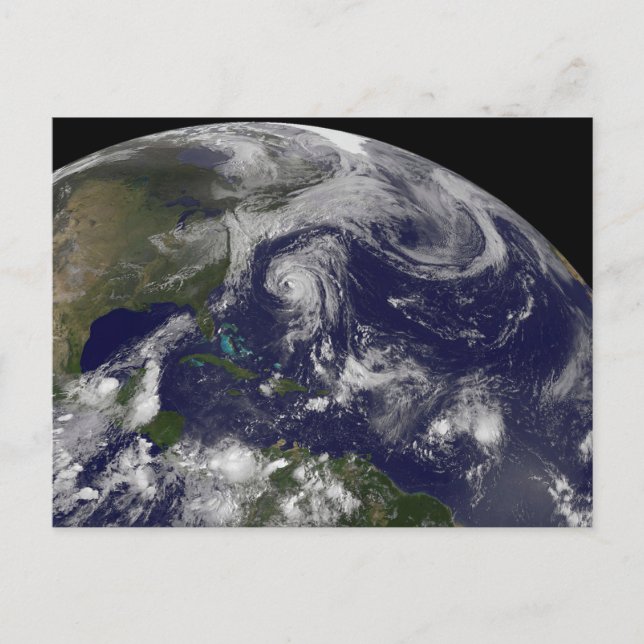 Postal Ciclones Tropicales Katia, Lee, Maria Y Nate. (Anverso)