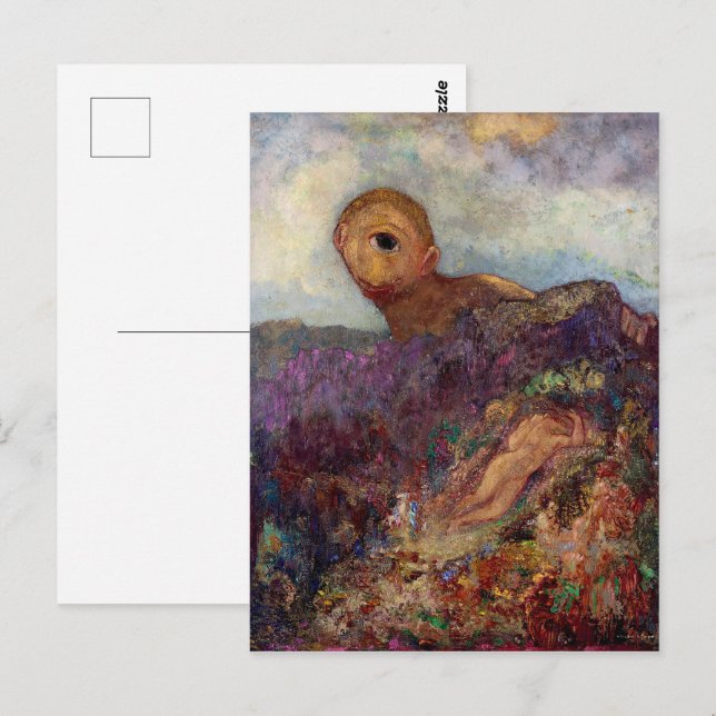Postal Cíclope | Odilon Redon | (Anverso / Reverso)