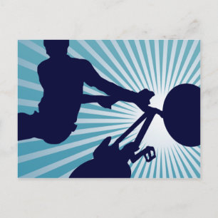 Postal ciclos elevados de cielo