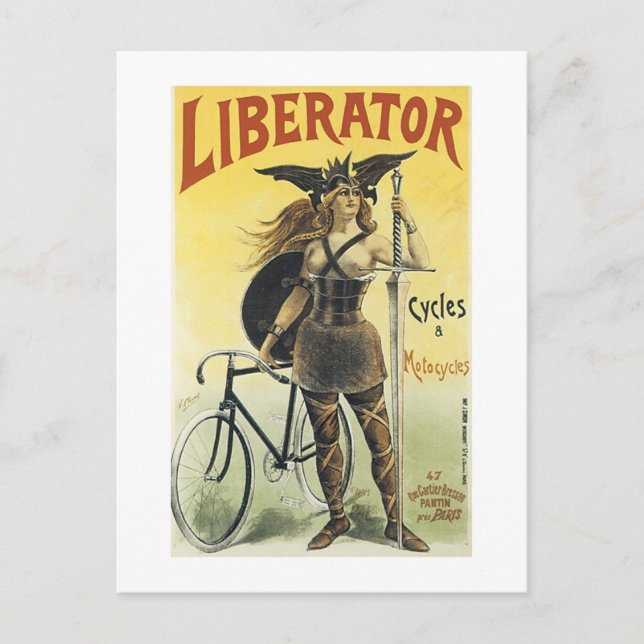 Postal Ciclos y motocicletas Liberator (Anverso)