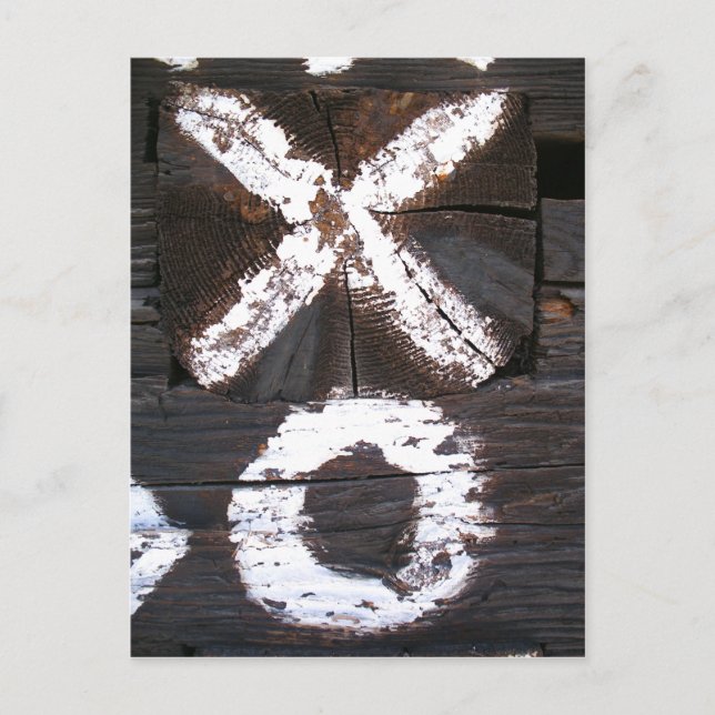 Postal Čičmany abrazos y besos (Anverso)