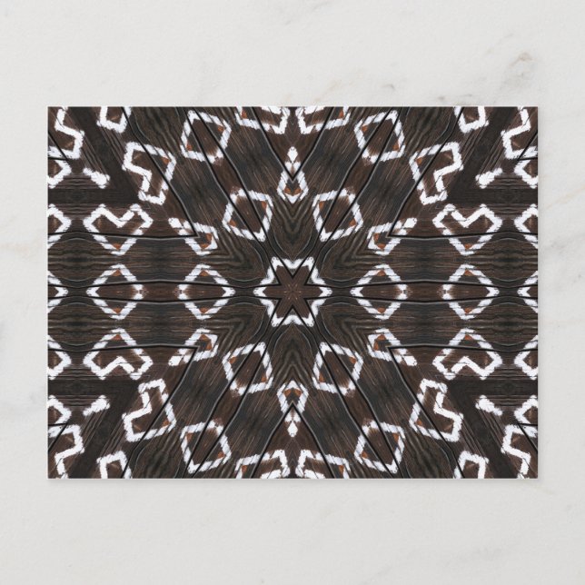 Postal Čičmany Snowflake (Anverso)