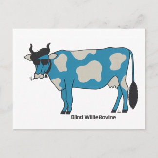 Postal ciega de los bóvidos de Willie