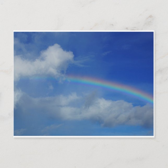 Postal Cielo arcoiris Okinawa Japón Foto original de Hiro (Anverso)