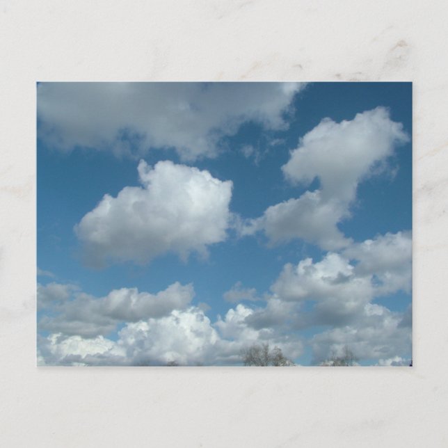 Postal Cielo azul (Anverso)