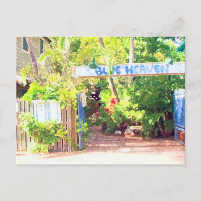 Postal Cielo azul (Anverso)