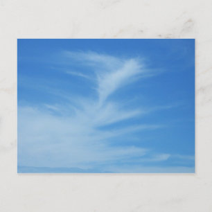 Postal Cielo azul con nubes blancas Foto abstracta de la