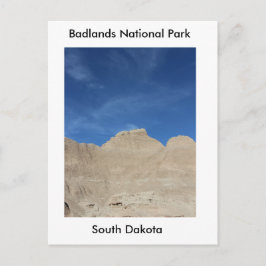 Postal Cielo azul en Badlands