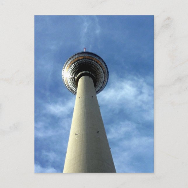 Postal cielo azul fernsehturm (Anverso)