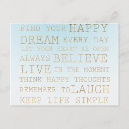 Postal Cielo Azul Ombre