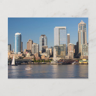 Postal Cielo azul sobre la costa de la bahía de Elliott