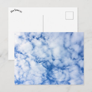 Postal cielo azul y nubes