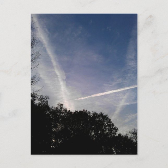 Postal Cielo cruzado (Anverso)