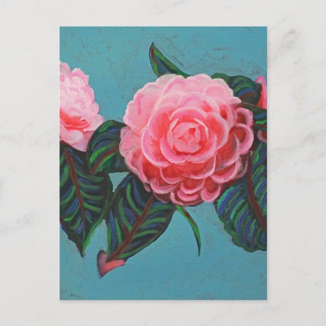 Postal Cielo de Camellia Japonica (Anverso)
