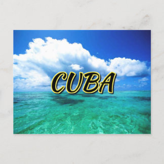 Postal Cielo de mar de Cuba