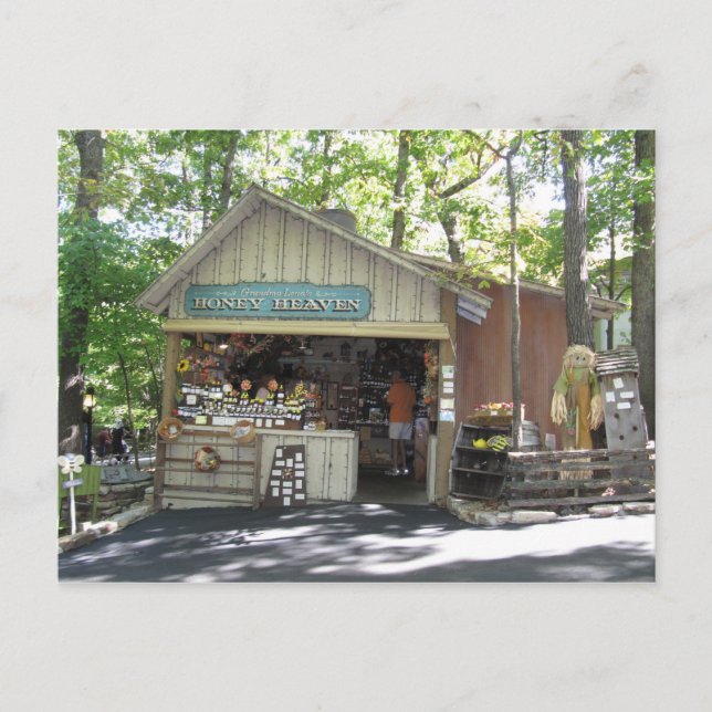 Postal Cielo de miel en la ciudad del dólar plateado (Anverso)