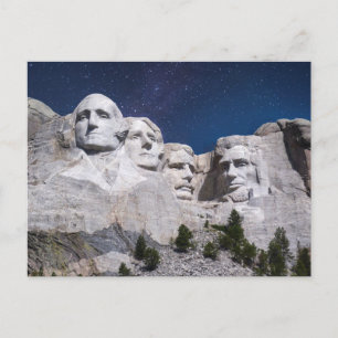 Postal Cielo de Montaña Rushmore en Timelapse