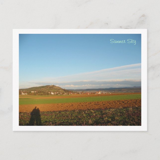 Postal Cielo de verano (Anverso)