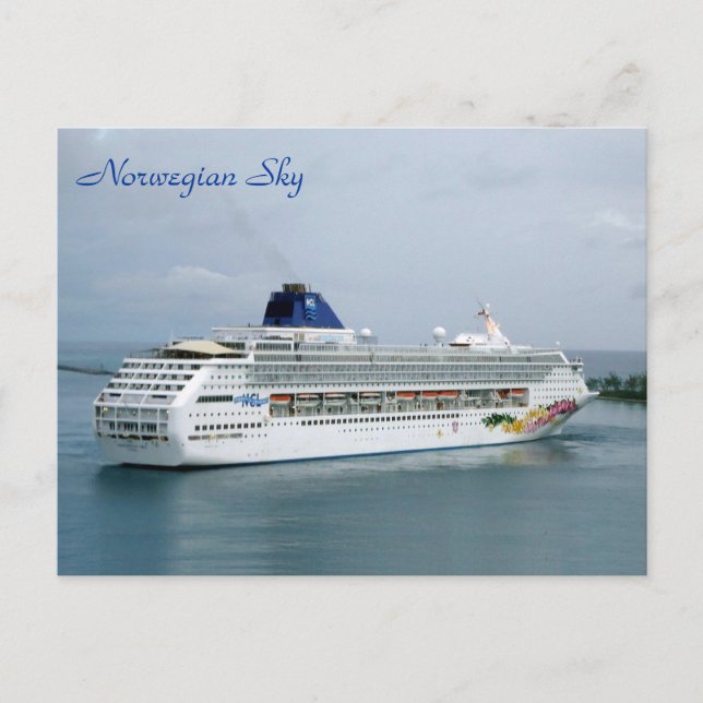 Postal Cielo girando en Nassau (Anverso)