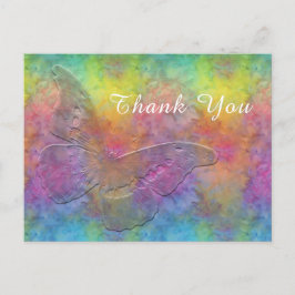 Postal [Cielo helado arcoíris] Tie-Dye multicolor con mar