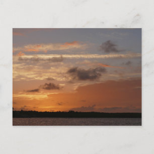 Postal Cielo naranja después de la puesta de sol en Flori