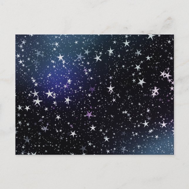 Postal Cielo nocturno de estrellas (Anverso)