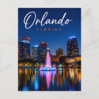 Cielo Nocturno de la Ciudad de Orlando Florida Via