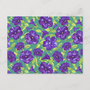 Postal Cielo nocturno de Petunia sobre Cojín decorativo d