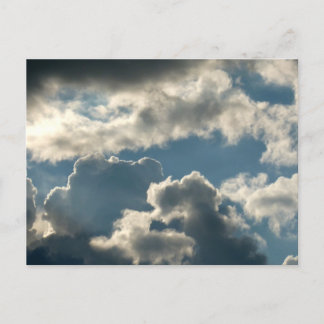 Postal cielo nublado azul tormenta florida clima