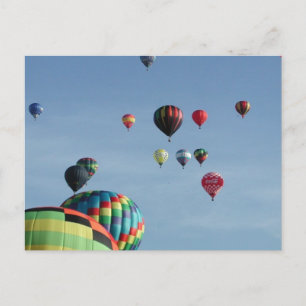 Postal Cielo por completo de los globos del aire caliente