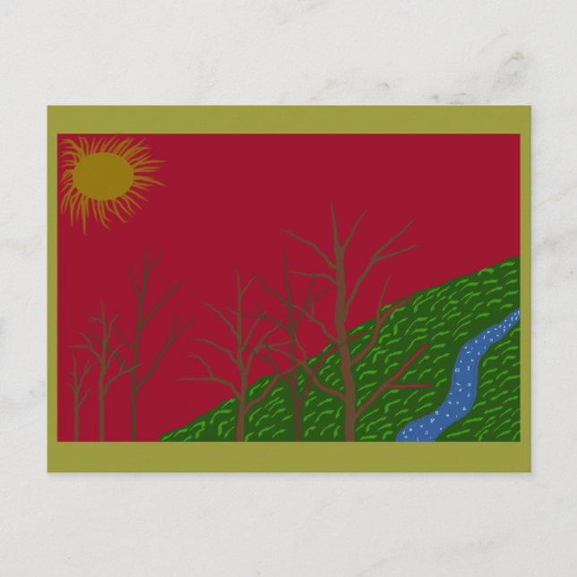 Postal Cielo Rojo (Anverso)