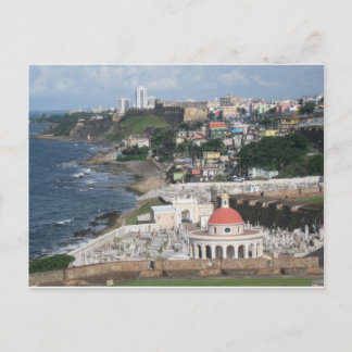 Postal Cielos azules sobre San Juan, Puerto Rico