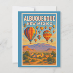Postal Cielos de Nuevo México de Albuquerque