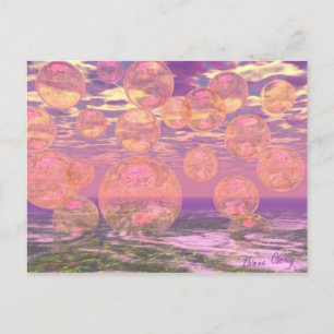Postal Cielos gloriosos - Sueño rosa y amarillo