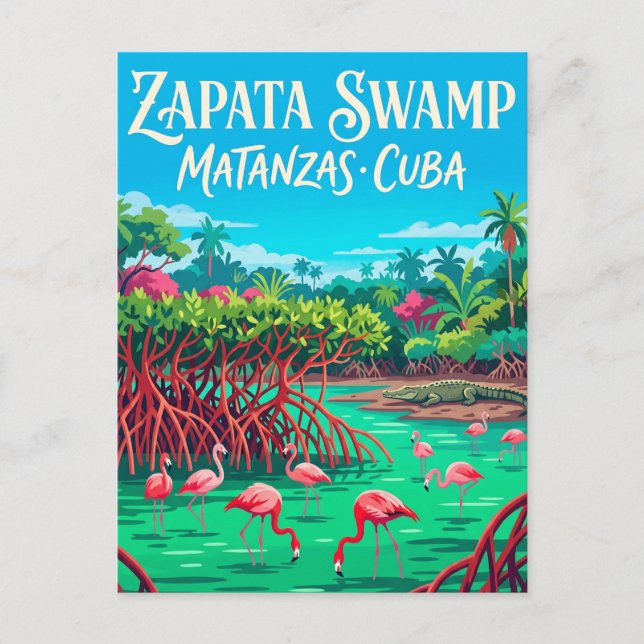 Postal Ciénaga de Zapata Cuba (Anverso)