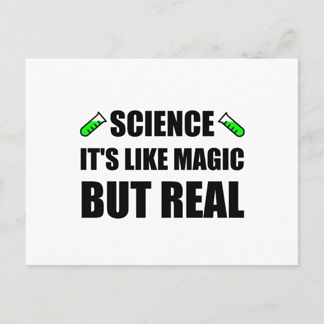 Postal Ciencia como la magia (Anverso)