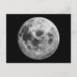 Postal Ciencia de astronomía gráfica de Guay Full Moon