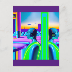 Postal Ciencia de ciencia ficción Ken Gage Future Spectru