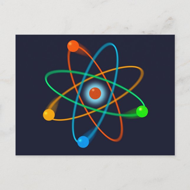 Postal Ciencia de la estructura atómica (Anverso)