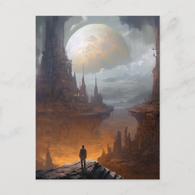 Postal Ciencia Ficción Ciencia Ficción (Anverso)